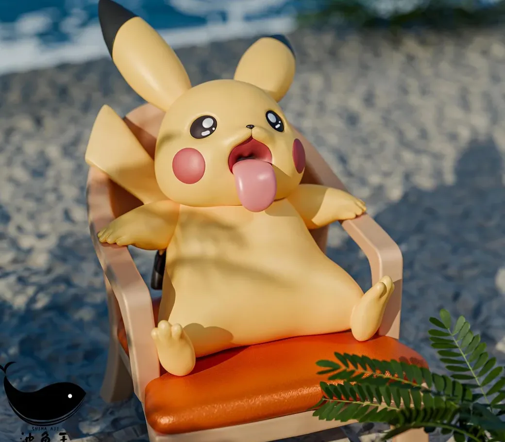 Summer Pikachu - Pokemon Resin Statue - Shima Aji Studio