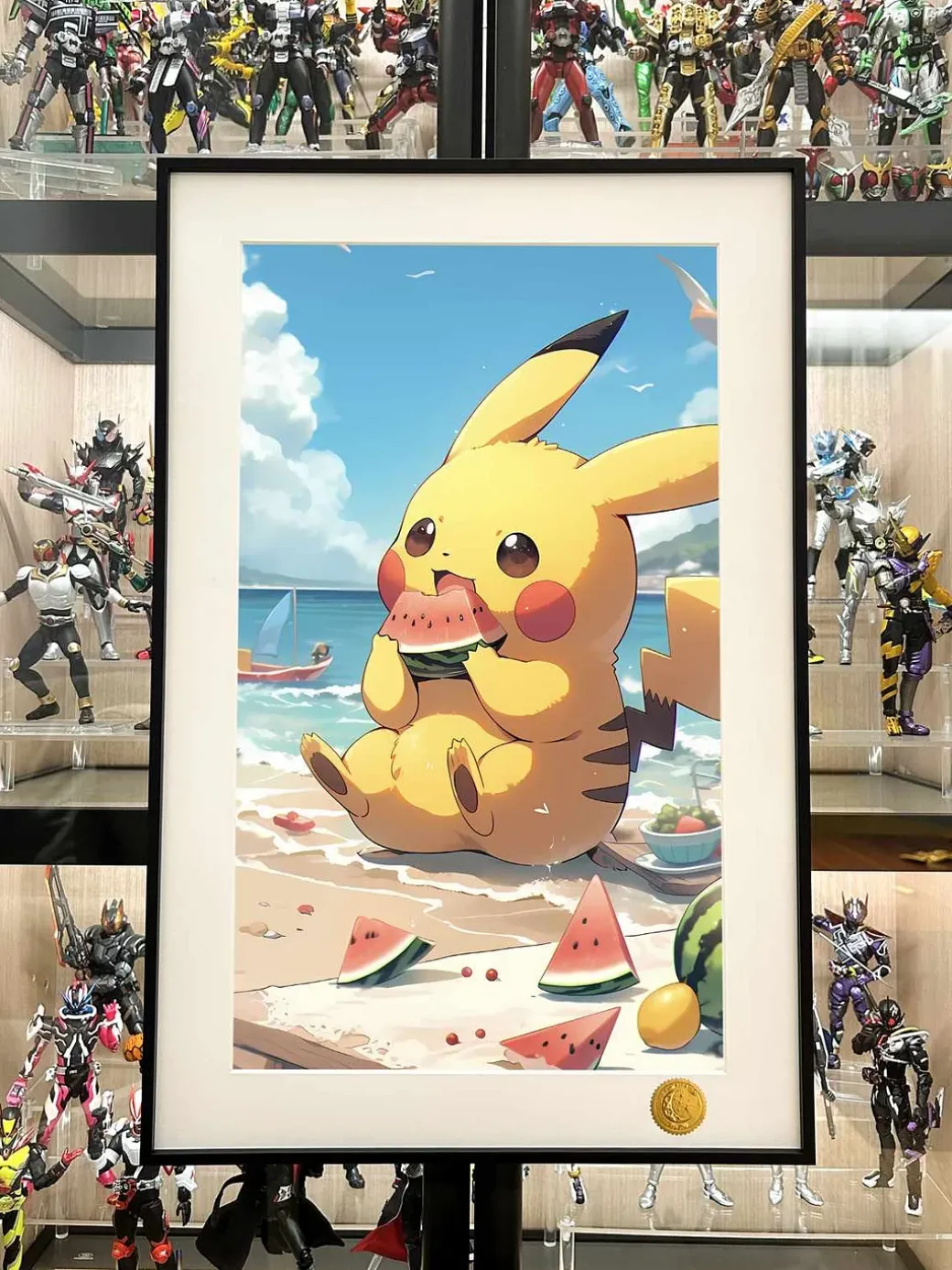 Summer Pikachu Decorative Painting - Pokemon - Xingkong Studio