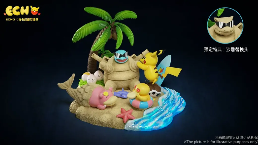 Summer Season Scene - Pokemon Statue - ECHO_Studio