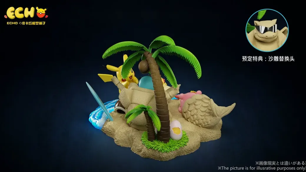Summer Season Scene - Pokemon Statue - ECHO_Studio
