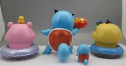 Summer Water Gun Squirtle & Little Squirtle - Pokemon Resin Statue - CaiCai Studio
