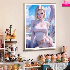 Sunny Day Android 18 Decorative Painting - Dragon Ball Decorative Painting - AMaoHuaShe Studio