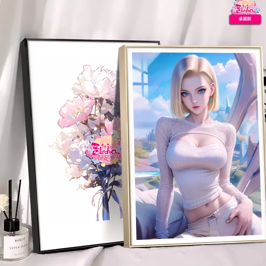 Sunny Day Android 18 Decorative Painting - Dragon Ball Decorative Painting - AMaoHuaShe Studio