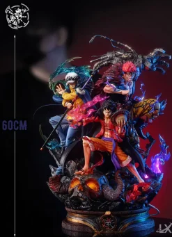 Super Rookie Three Captain Monkey D. Luffy, Trafalgar D. Water Law & Eustass Kid with LED - ONE PIECE Resin Statue - LX-Studios