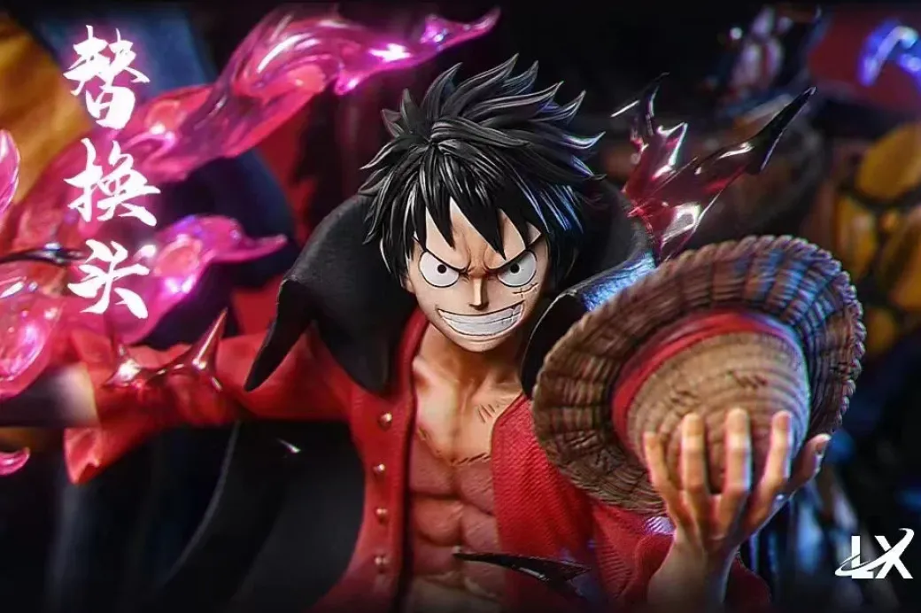 Super Rookie Three Captain Monkey D. Luffy, Trafalgar D. Water Law & Eustass Kid with LED - ONE PIECE Resin Statue - LX-Studios