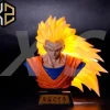 Super Saiyan 3 Son Goku Bust Statue - Dragon Ball Resin Statue - XS Studios
