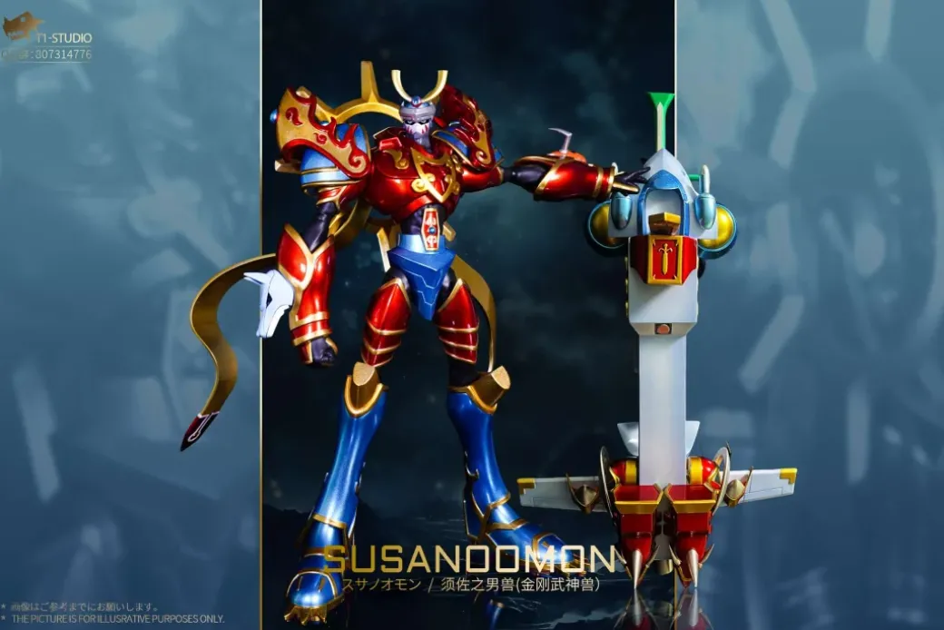 Susanoomon & ZERO-ARMS Orochi - Digimon Resin Statue - T1 Studio