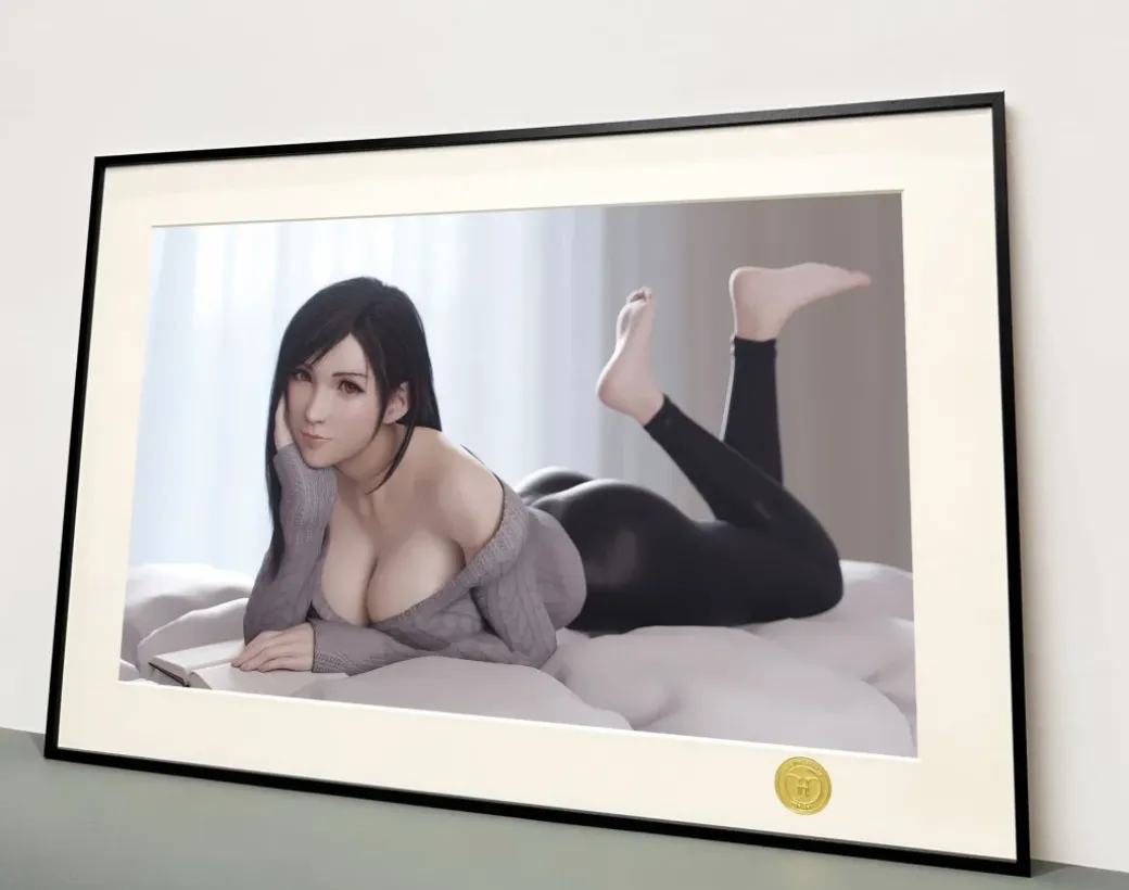 Sweater Ver. Tifa Lockhart Decorative Painting - (FF7) Final Fantasy VII - H-TWO Studio