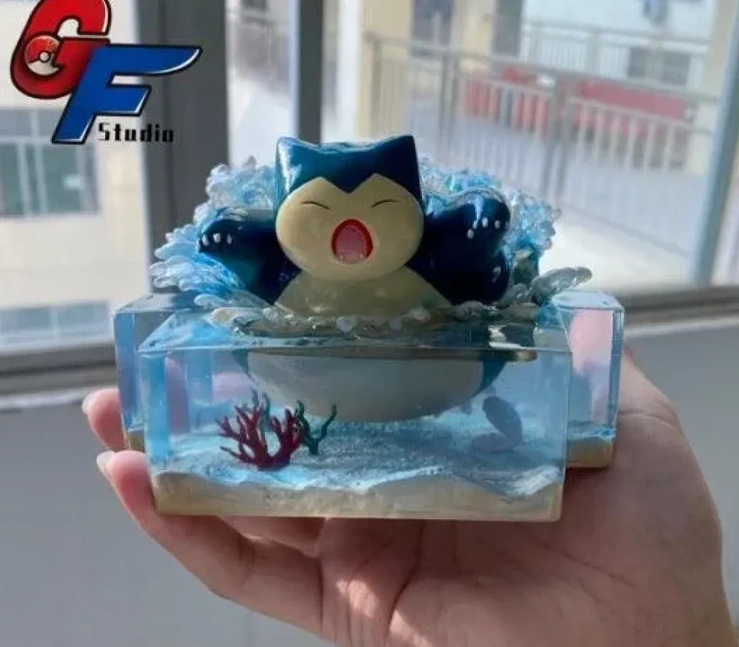 Swimming Snorlax - Pokemon Resin Statue - GF Studios