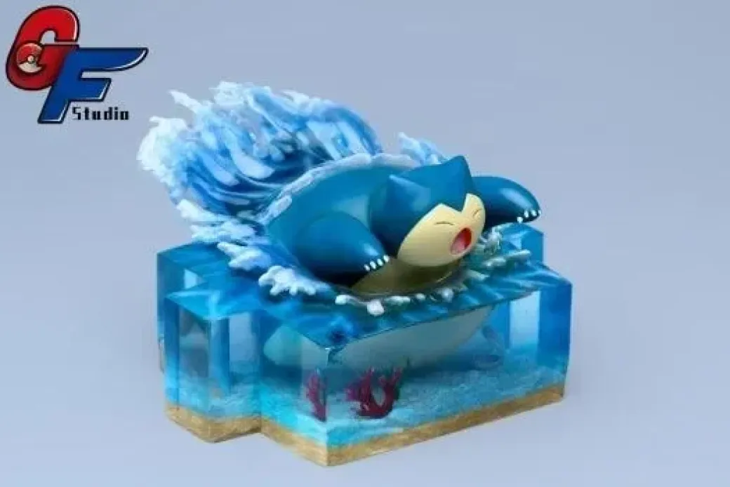 Swimming Snorlax - Pokemon Resin Statue - GF Studios
