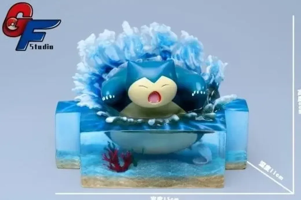 Swimming Snorlax - Pokemon Resin Statue - GF Studios