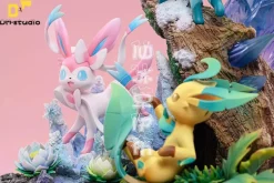Sylveon & Glaceon & Leafeon - Pokemon Resin Statue - DM Studios