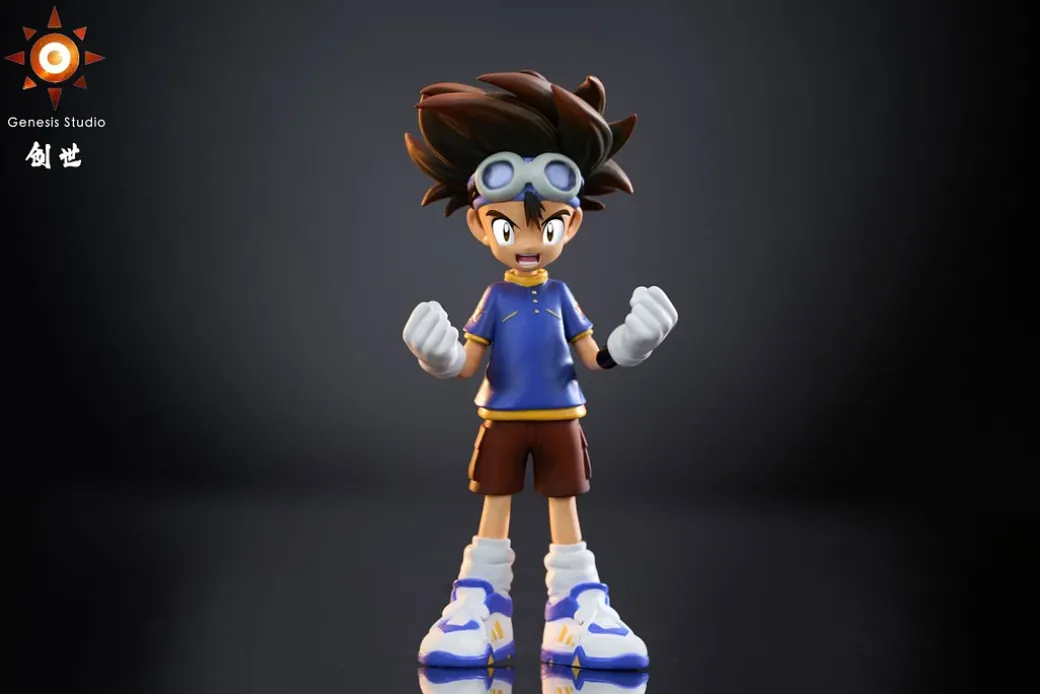 Tai Kamiya & Koromon & Botamon & Digitamamon - Digimon Statue - Genesis-Studio