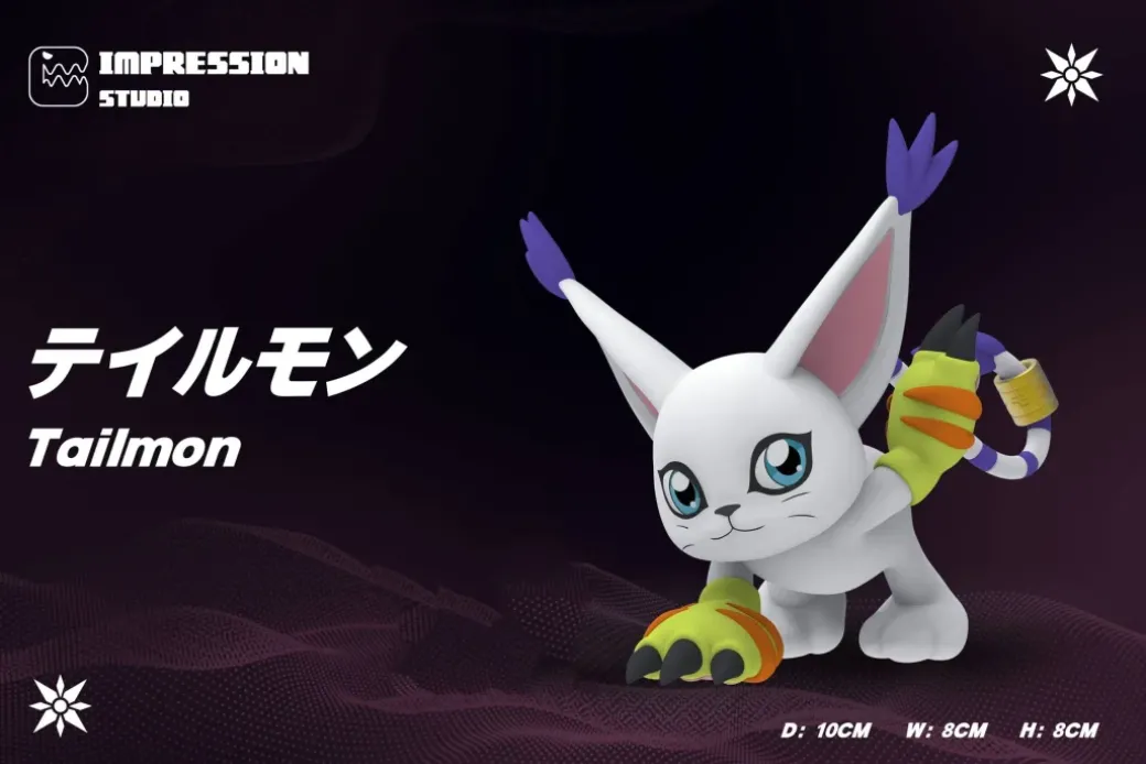 Tailmon - Digimon Statue - impression Studio