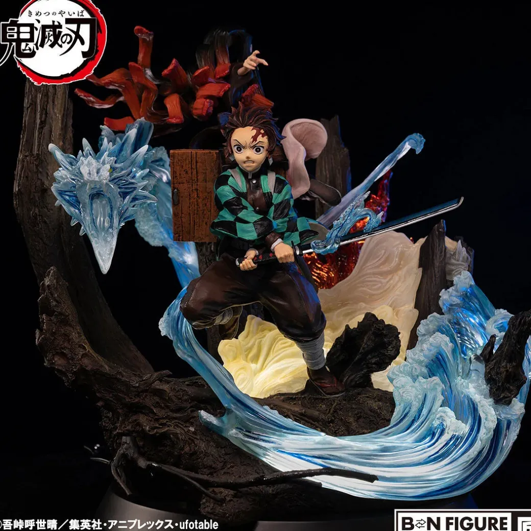 Tanjiro Kamado & Nezuko Kamado with LED - Demon Slayer: Kimetsu no Yaiba Resin Statue - BN Figure