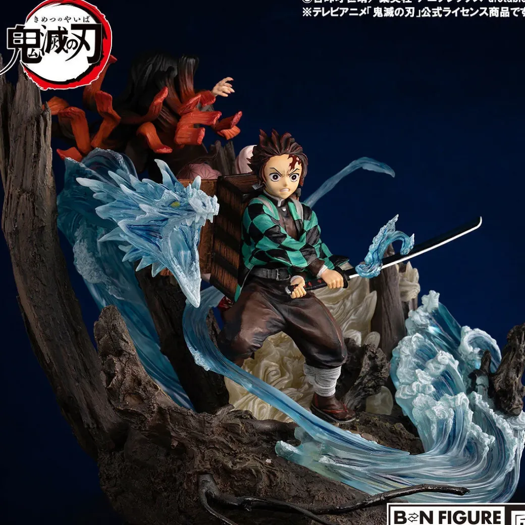 Tanjiro Kamado & Nezuko Kamado with LED - Demon Slayer: Kimetsu no Yaiba Resin Statue - BN Figure