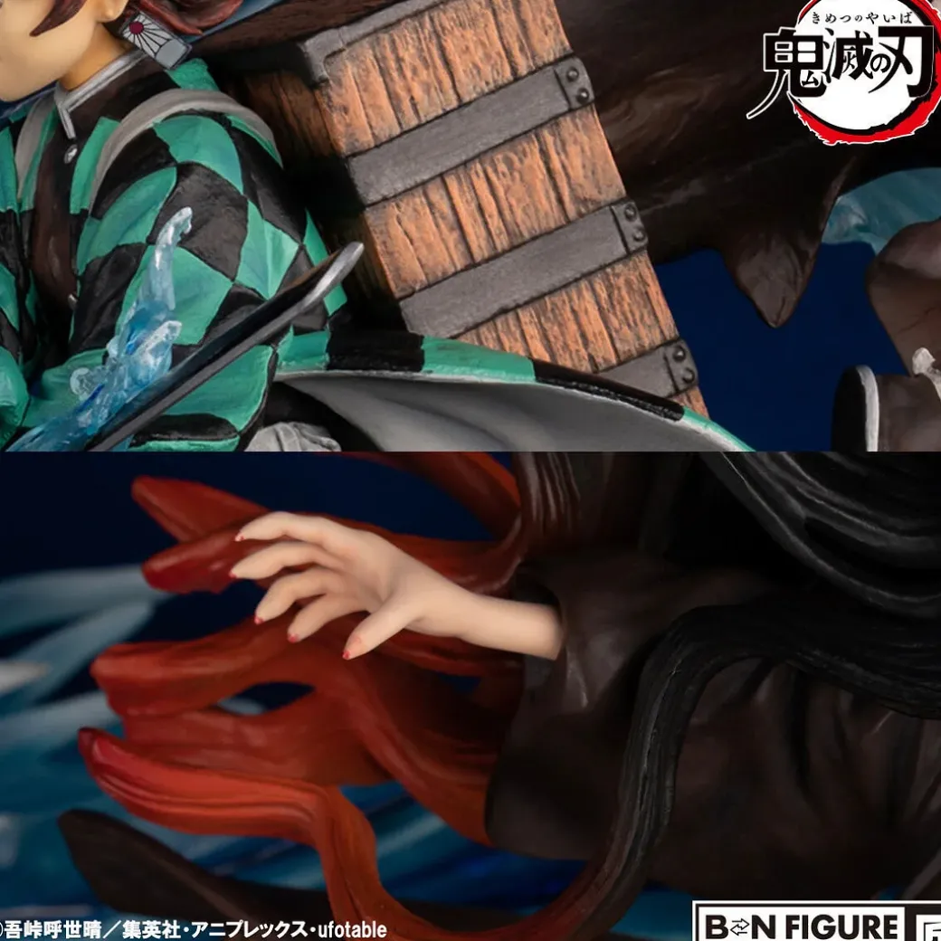 Tanjiro Kamado & Nezuko Kamado with LED - Demon Slayer: Kimetsu no Yaiba Resin Statue - BN Figure