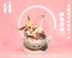 Teacup Series Sweet Heart Eevee - Pokemon Resin Statue - HiHi Studios