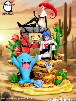 Team Rocket Trio - Pokemon Resin Statue - EGGS Studios