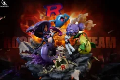 Team Rocket with LED - Pokemon Resin Statue - Fairy Studio