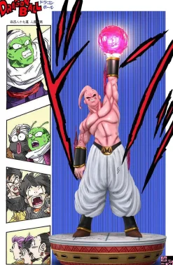 Temple Big Buu with LED - Dragon Ball Resin Statue - WuJie Studio