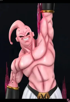 Temple Big Buu with LED - Dragon Ball Resin Statue - WuJie Studio