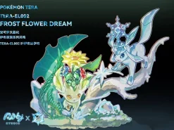 Terastallized Eevee Forest Series 002 Leafeon & Glaceon - Pokemon Resin Statue - Ruby Studio