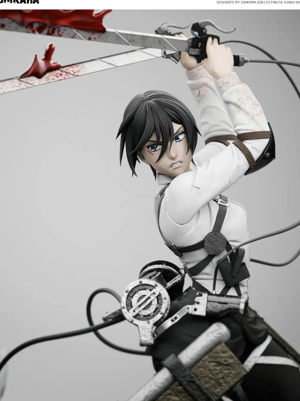 The Battle of Heaven and Earth Mikasa Ackerman & Armin Arlert - Attack on Titan Resin Statue - CHIKARA Studios
