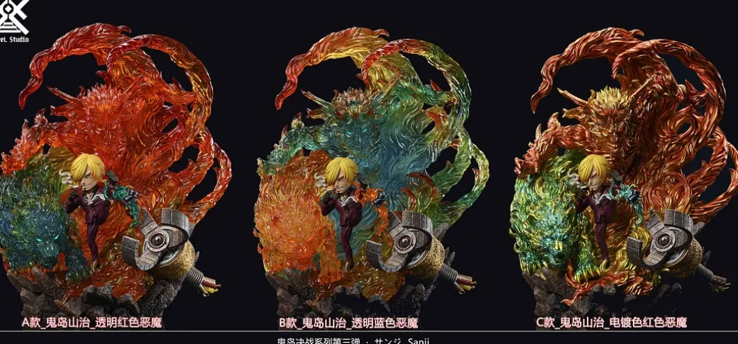 The Final Battle in Onigashima Sanji with LED - ONE PIECE Resin Statue - ThreeL Studios
