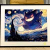 The Starry Night Gengar Decorative Painting - Pokemon - Xingkong Studio