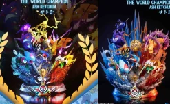 The World Champion Ash Ketchum with LED - Pokemon Resin Statue - PCHouse Studios