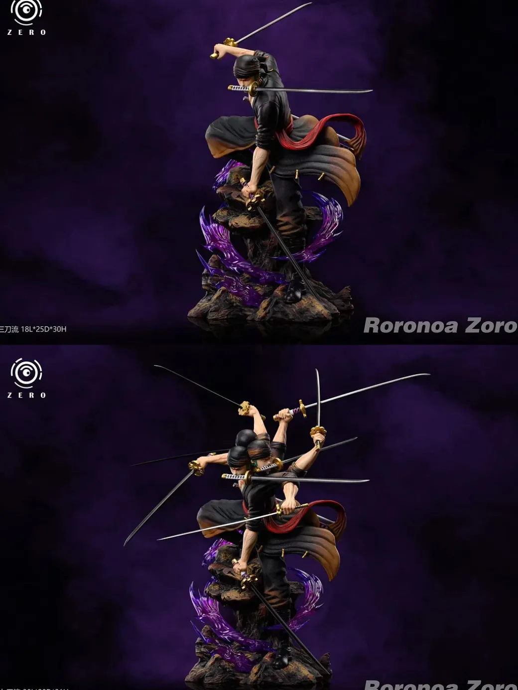Three Sword Style & Nine Sword Style Roronoa Zoro - ONE PIECE Statue - ZERO Studio