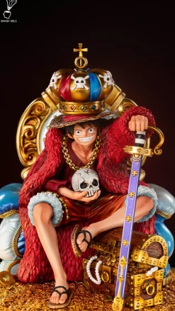 Throne Monkey D. Luffy - ONE PIECE Resin Statue - Brain Hole Studio