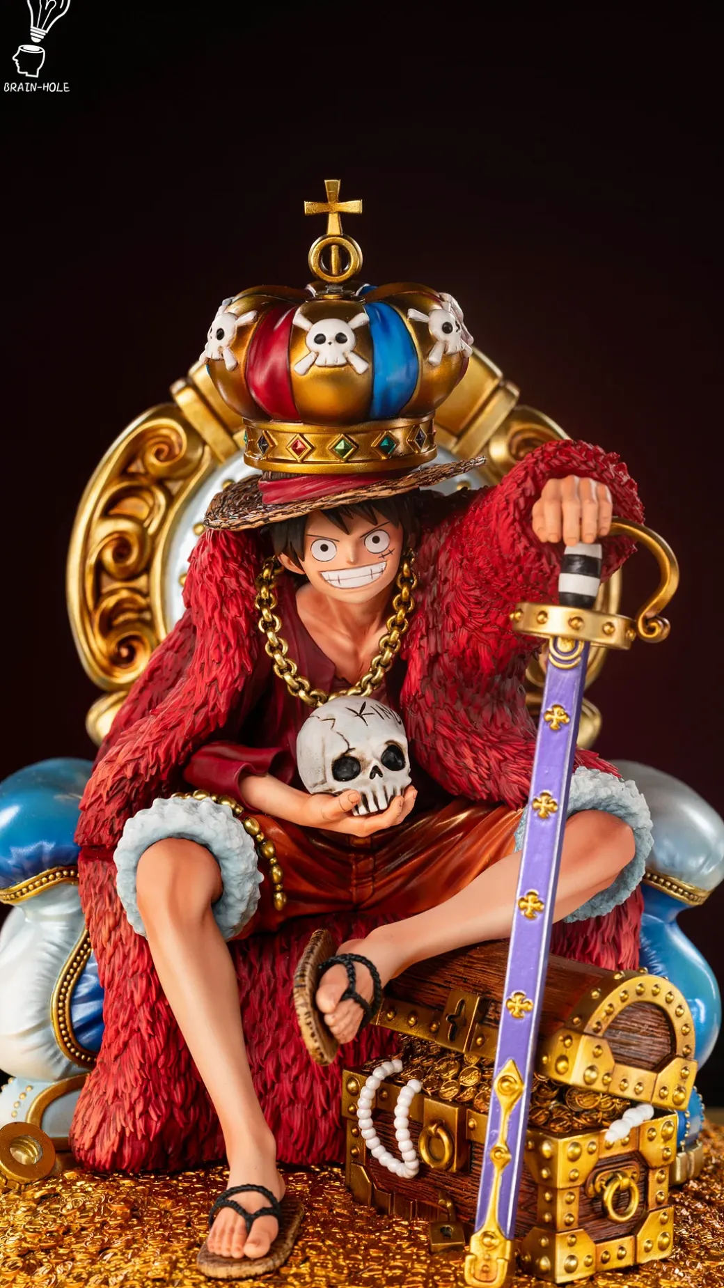 Throne Monkey D. Luffy - ONE PIECE Resin Statue - Brain Hole Studio