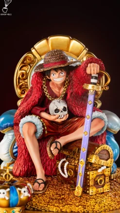 Throne Monkey D. Luffy - ONE PIECE Resin Statue - Brain Hole Studio