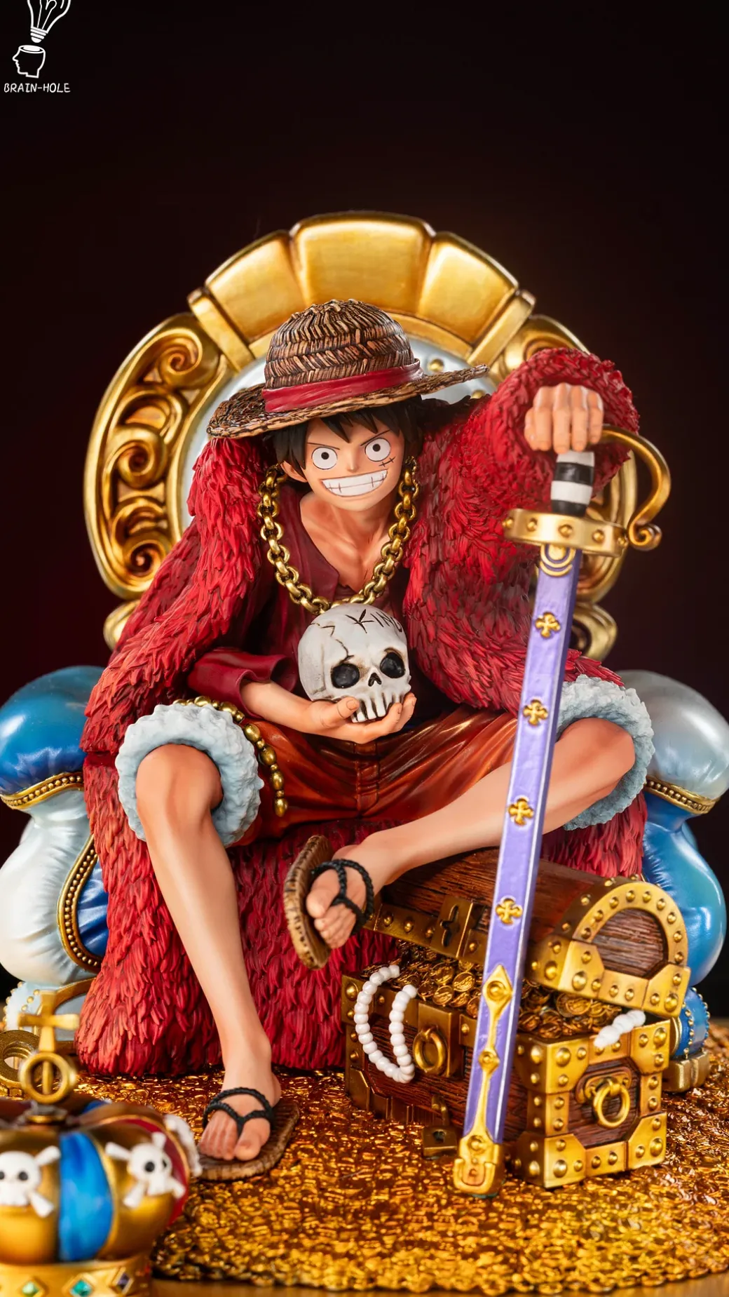 Throne Monkey D. Luffy - ONE PIECE Resin Statue - Brain Hole Studio