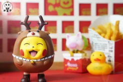 Tide Play Series 001 Reindeer & Gift Box Cosplay Pikachu - Pokemon Resin Statue - Princekin Studio