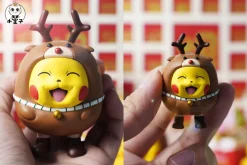 Tide Play Series 001 Reindeer & Gift Box Cosplay Pikachu - Pokemon Resin Statue - Princekin Studio