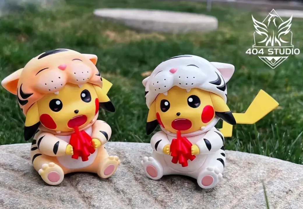 Tiger Year Ver. Pikachu - Pokemon Resin Statue - 404 Studios