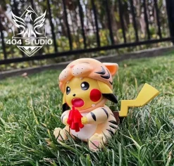 Tiger Year Ver. Pikachu - Pokemon Resin Statue - 404 Studios