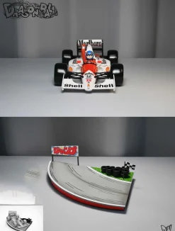 Title Page F1 Car Racing Son Goku - Dragon Ball Resin Statue - DW Studio