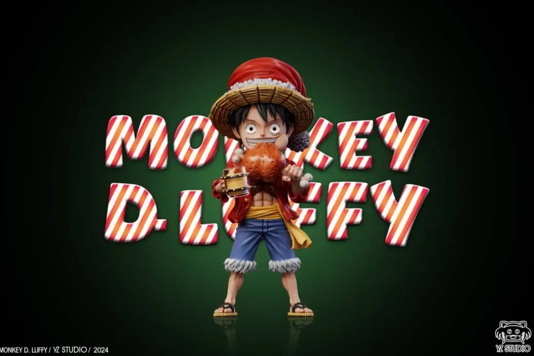 Title Page Series 014 Christmas Monkey D. Luffy - ONE PIECE Statue - YZ Studios