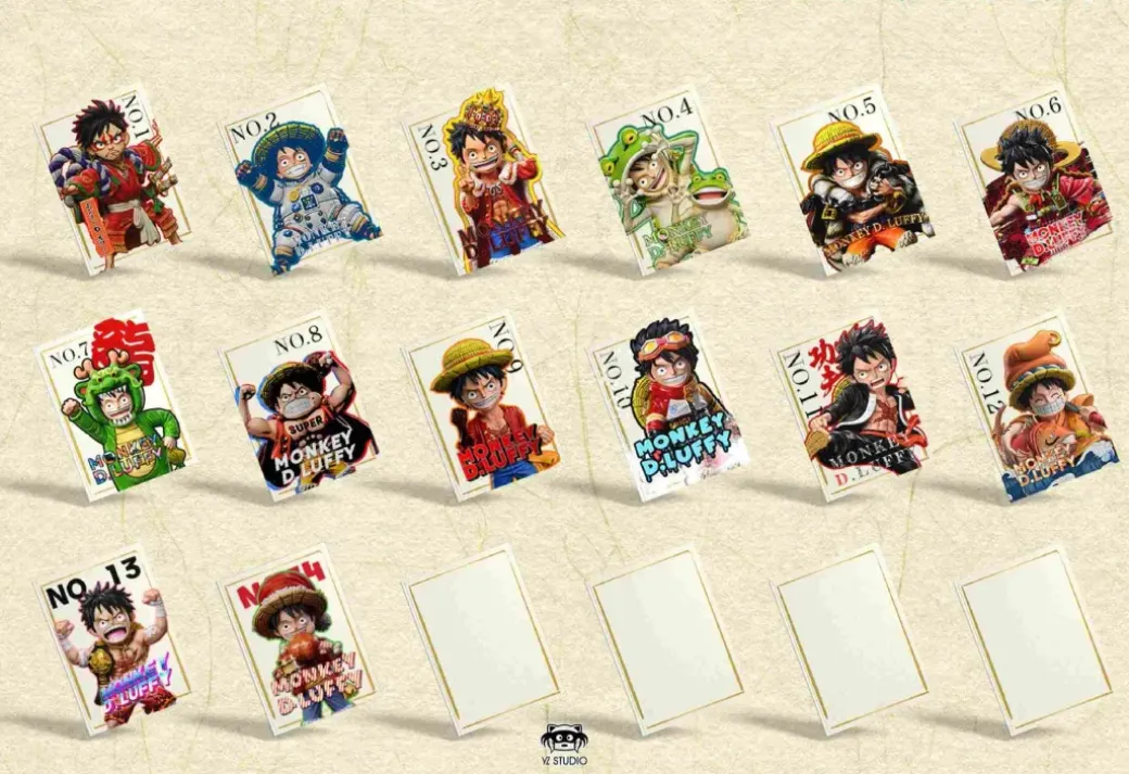 Title Page Series 014 Christmas Monkey D. Luffy - ONE PIECE Statue - YZ Studios