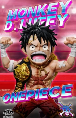 Title Page Series 013 Gold Belt Champion Monkey D. Luffy - ONE PIECE Statue - YZ Studios
