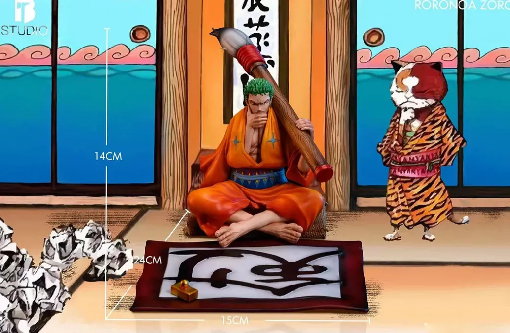 Title Page Sitting Roronoa Zoro - ONE PIECE Resin Statue - BT Studios