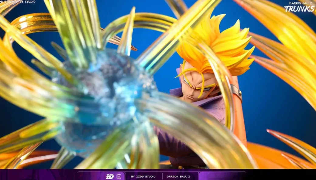 Trunks VS Mecha Frieza with LED - Dragon Ball Resin Statue - ZZDD Studios