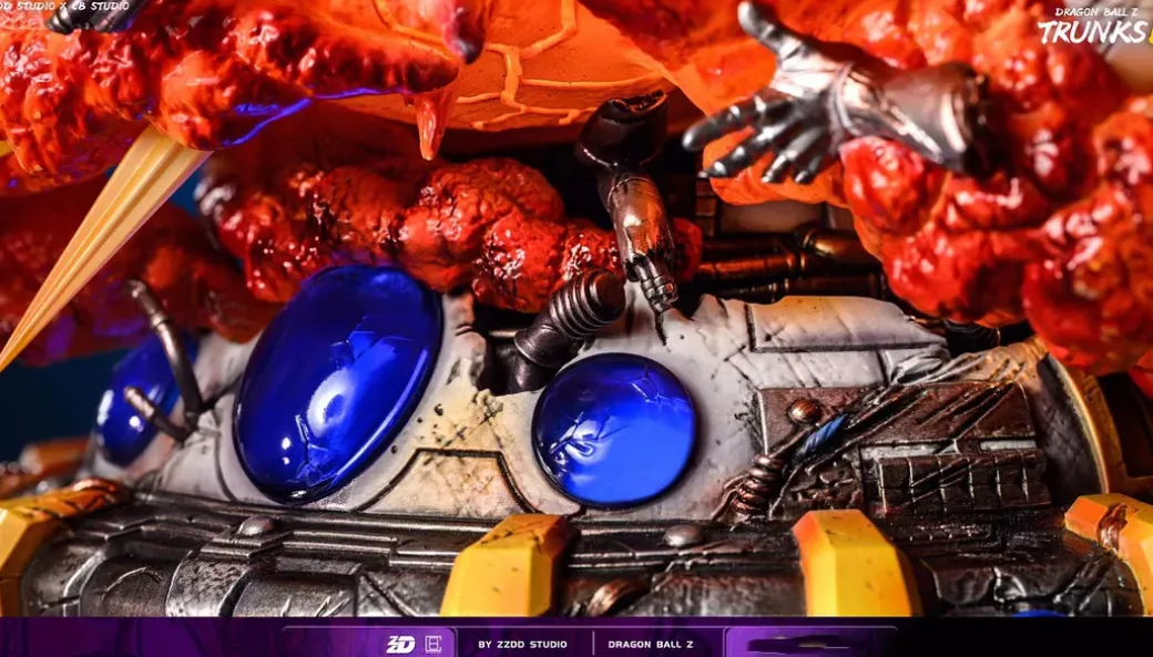 Trunks VS Mecha Frieza with LED - Dragon Ball Resin Statue - ZZDD Studios