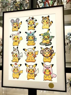 Twelve Zodiac Pikachu Decorative Painting - Pokemon - Xingkong Studio