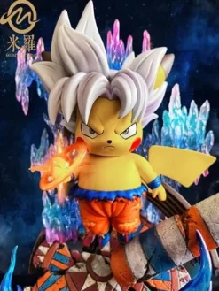 Ultra Instinct Son Goku Cosplay Pikachu - Pokemon Dragon Ball Resin Statue - MIRO Studios