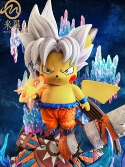 Ultra Instinct Son Goku Cosplay Pikachu - Pokemon Dragon Ball Resin Statue - MIRO Studios